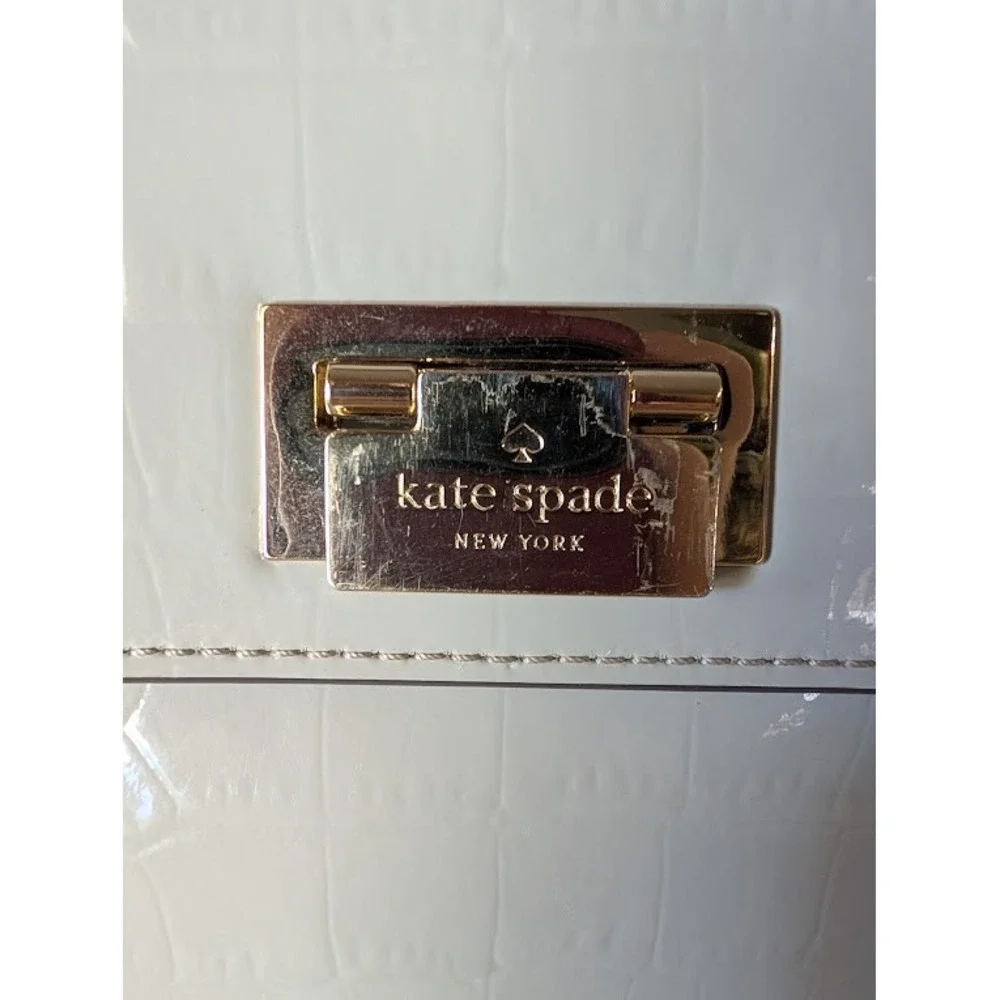 Kate Spade New‎ York Doris Knightsbridge Croc Embossed Patent Leather Satchel